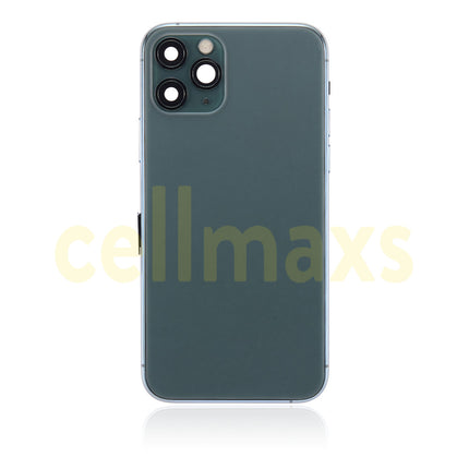 Cellmaxs For iPhone 11 Pro Max Back Housing Cover Replacement With Power Volume Button Keys Camera Lens Sim Card Tray Free Tools