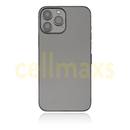 Cellmaxs For iPhone 13 Mini Pro Max Back Housing Cover Replacement With Power Volume Button Keys Camera Lens Sim Card Tray Free Tools