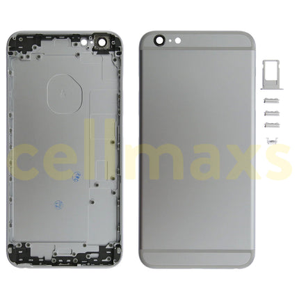 Cellmaxs For iPhone 6S Plus Back Housing Cover Replacement With Wireless Charging Power Volume Flex Camera Lens Button Keys Sim Card Tray Free Tools