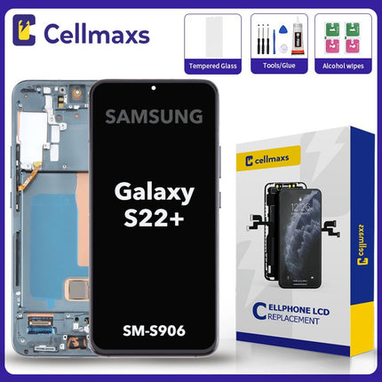 For Samsung Galaxy S22+ S22 Plus 5G S906 LCD Screen Replacement Display Touch Digitizer Assembly SM-S906 SM-S906B SM-S906B/DS SM-S906U