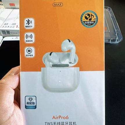 Wopow Gen 6 Wireless Bluetooth Earbuds – AirPods 6 Style, Stable Connection, Hi-Fi Sound, Auto Pairing
