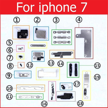 For Apple iPhone 5 5C 5S 6 6S 7 8 PLUS X XR XS MAX SET METAL PLATES