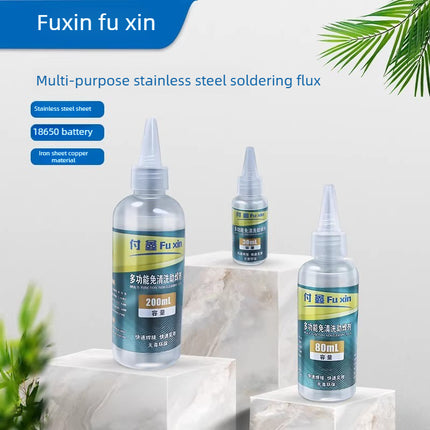 FUXIN 18650 Liquid Soldering Flux for Stainless Steel Battery Welding Household Repair Strong Formula