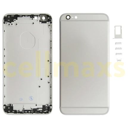Cellmaxs For iPhone 6S Plus Back Housing Cover Replacement With Wireless Charging Power Volume Flex Camera Lens Button Keys Sim Card Tray Free Tools