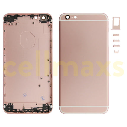 Cellmaxs For iPhone 6S Plus Back Housing Cover Replacement With Wireless Charging Power Volume Flex Camera Lens Button Keys Sim Card Tray Free Tools
