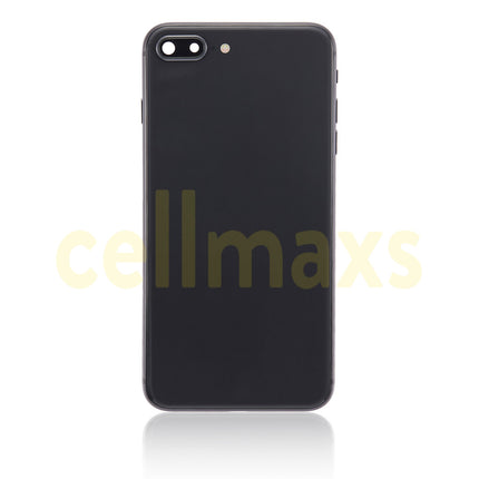 Cellmaxs For iPhone 8 Plus Back Housing Cover Replacement With Wireless Charging Power Volume Flex Camera Lens Button Keys Sim Card Tray Free Tools