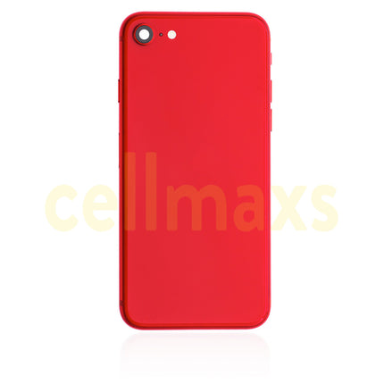 Cellmaxs For iPhone SE 2st SE 2020 Back Housing Cover Replacement With Wireless Charging Power Volume Flex Camera Lens Button Keys Sim Card Tray