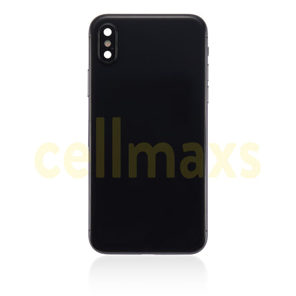 Cellmaxs For iPhone X XR XS Max Back Housing Cover Replacement With Power Volume Button Keys Camera Lens Sim Card Tray Free Tools