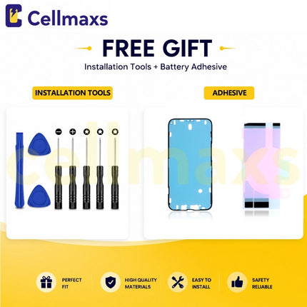Cellmaxs For iPhone X XR XS Max Back Housing Cover Replacement With Wireless Charging Power Volume Flex Camera Lens Button Keys Sim Card Tray Free Tools