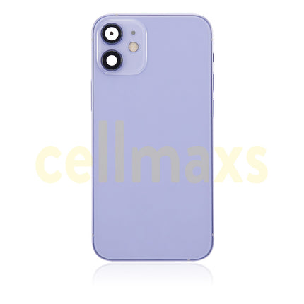 Cellmaxs For iPhone 12 Mini Pro Max Back Housing Cover Replacement With Power Volume Button Keys Camera Lens Sim Card Tray Free Tools