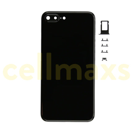 Cellmaxs For iPhone 7 Plus Back Housing Cover Replacement With Wireless Charging Power Volume Flex Camera Lens Button Keys Sim Card Tray Free Tools