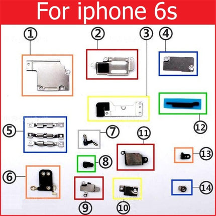For Apple iPhone 5 5C 5S 6 6S 7 8 PLUS X XR XS MAX SET METAL PLATES