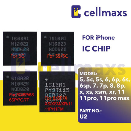 For Apple iPhone 5 5S 6 6P 7 8 Plus X XS XR 11 Pro Max U2 IC Chip