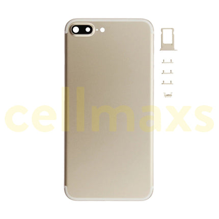 Cellmaxs For iPhone 7 Plus Back Housing Cover Replacement With Wireless Charging Power Volume Flex Camera Lens Button Keys Sim Card Tray Free Tools