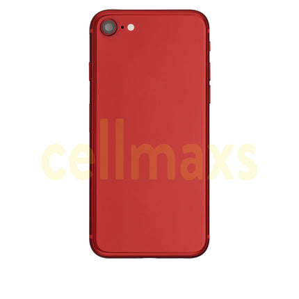Cellmaxs For iPhone 8 Back Housing Cover Replacement With Wireless Charging Power Volume Flex Camera Lens Button Keys Sim Card Tray Free Tools