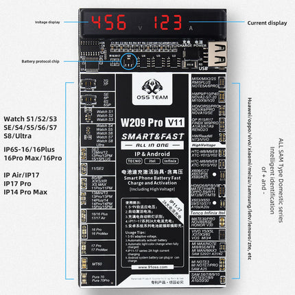 Battery Charging Activation Board Activator For Android iPhone 11 12 13 14 15 16 Mobile Phone Battery