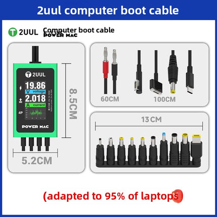 2UUL PW08 Laptop Power On Cable Digital Display Power Boot Cable Laptops
