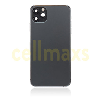 Cellmaxs For iPhone 11 Pro Max Back Housing Cover Replacement With Power Volume Button Keys Camera Lens Sim Card Tray Free Tools