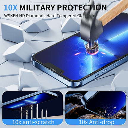 For Apple iPhone X XS XR Max 11 12 13 14 15 16 17 Pro Plus Mini Max HD Dust-free Tempered Glass Ccreen Protector