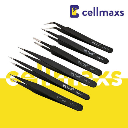 6PCS Stainless Steel Tweezers
