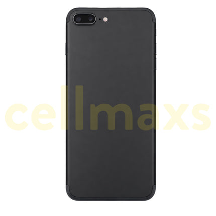 Cellmaxs For iPhone 7 Plus Back Housing Cover Replacement With Wireless Charging Power Volume Flex Camera Lens Button Keys Sim Card Tray Free Tools