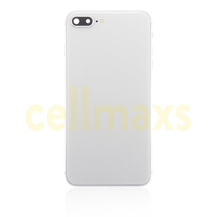 Cellmaxs For iPhone 8 Plus Back Housing Cover Replacement With Wireless Charging Power Volume Flex Camera Lens Button Keys Sim Card Tray Free Tools