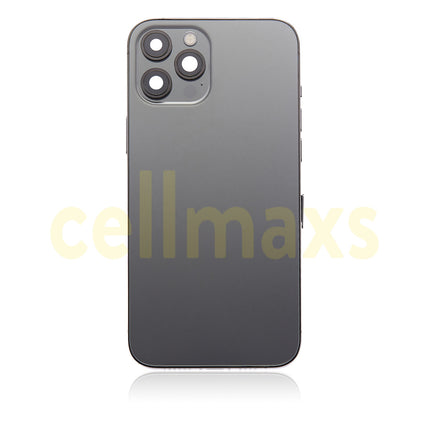 Cellmaxs For iPhone 12 Mini Pro Max Back Housing Cover Replacement With Power Volume Button Keys Camera Lens Sim Card Tray Free Tools