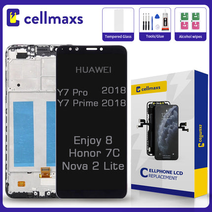 For HUAWEI Y7 Pro Prime 2018 Nova 2 Lite Enjoy 8 HONOR 7C LCD