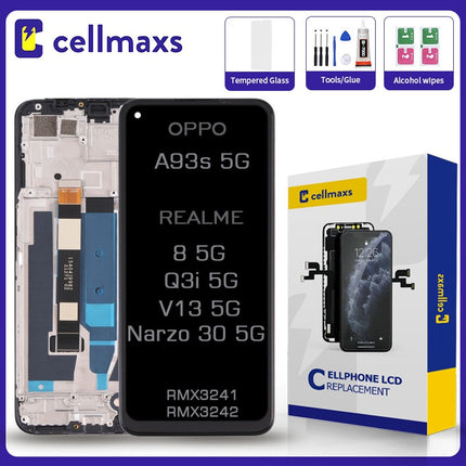 For OPPO A93s REALME 8 V13 Q3i Narzo 30 5G LCD