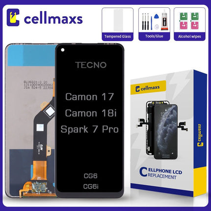 For TECNO Spark 7 Pro Camon 17 18i LCD