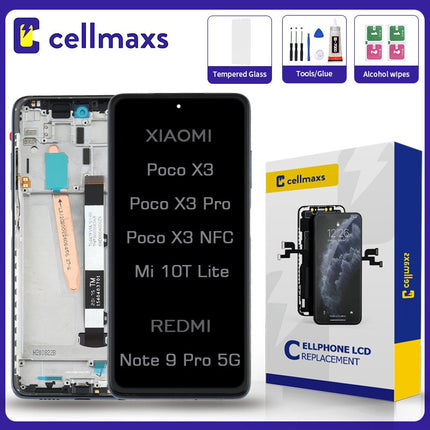 For XIAOMI REDMI Poco X3 Pro NFC Mi 10T Lite Note 9 Pro 5G LCD
