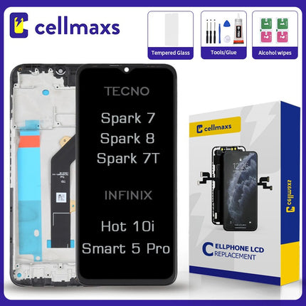 For TECNO Spark 7 7T 8 INFINIX Smart 5 Pro Hot 10i LCD