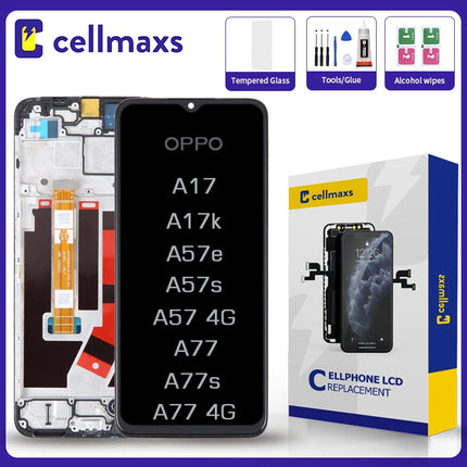 For OPPO A17 A18 A17k A57 4G 2020 A77 4G LCD
