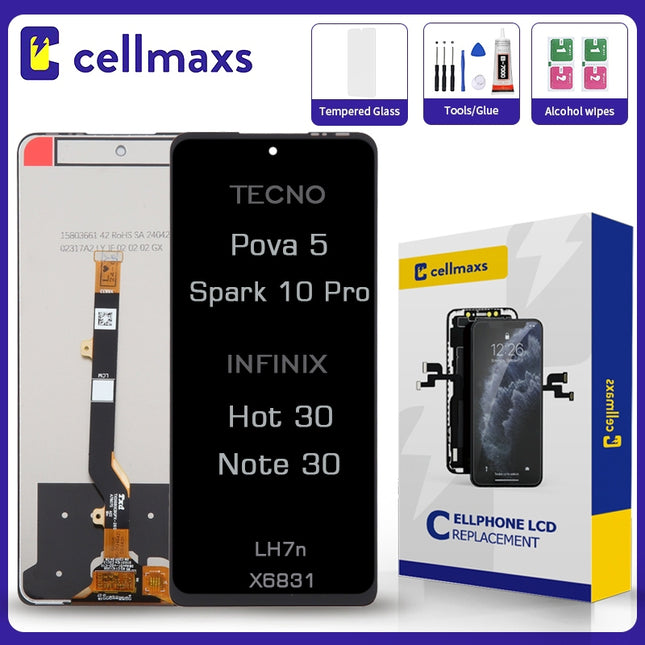 For TECNO Pova 5 4G Spark 10 Pro INFINIX Hot Note 30 LCD