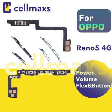 For OPPO Reno5 4G Power Volume Button Flex