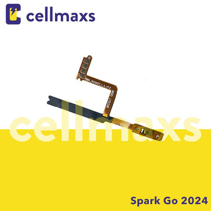 For TECNO Spark Go 2022 2023 2024 Power Volume Button Flex
