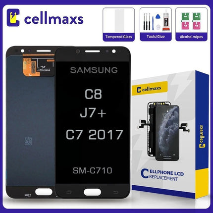 For SAMSUNG Galaxy J7+ J7 Plus C8 C7 2017 LCD