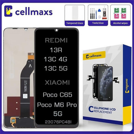 For XIAOMI Poco C65 M6 Pro REDMI 13R 13C 4G 5G LCD