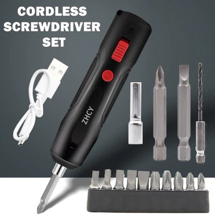Screwdriver Handheld Mini Electric Drill Hammer Drill 4V Power Tools With Li-ion For Milling Cutting Polishing