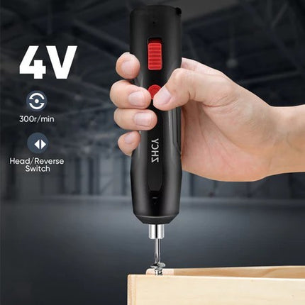 Screwdriver Handheld Mini Electric Drill Hammer Drill 4V Power Tools With Li-ion For Milling Cutting Polishing