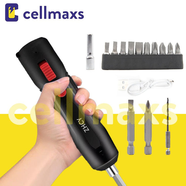Screwdriver Handheld Mini Electric Drill Hammer Drill 4V Power Tools With Li-ion For Milling Cutting Polishing