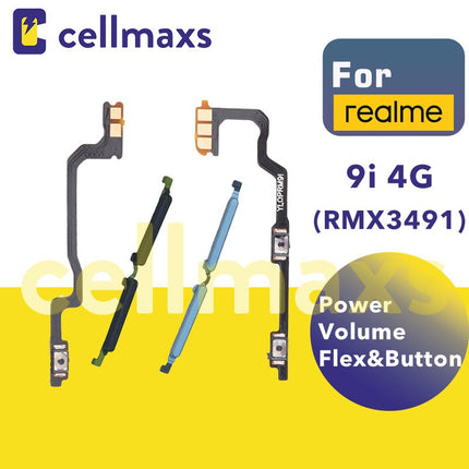 For REALME 9i 4G Power On Off Volume Flex Button RMX3491