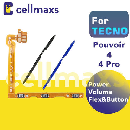 For TECNO Pouvoir 4 Pro Power Volume Button Flex