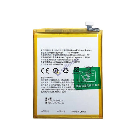 For OPPO F7 A3 REALME 1 BLP661 Battery