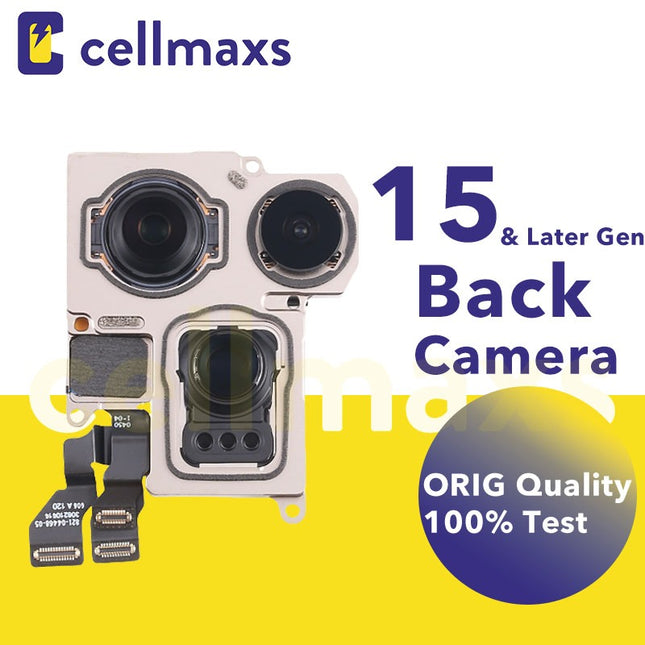 For iPhone 15 16 Pro Max Plus Back Camera Rear Camera Sensor Flex Cable