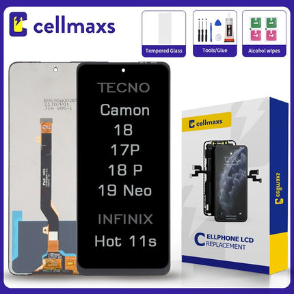 For TECNO Camon 17 18 P Plus Pro 19 Neo INFINIX Hot 11s LCD