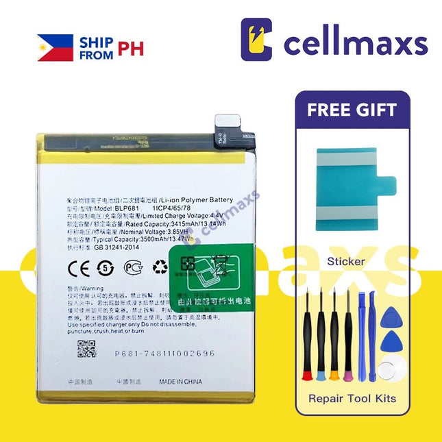 For OPPO F9 R17 A7X BLP681 Battery