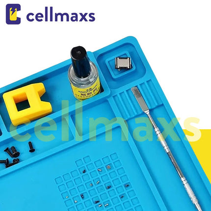 CELLMAXS Heat Insulation Silicone Pad for Electronics Phone Soldering Repair Platform Tool Heat-Resistant Mat
