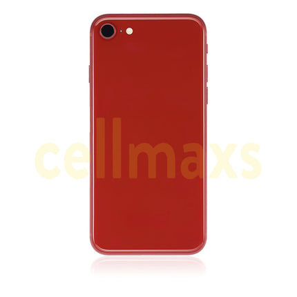 Cellmaxs For iPhone SE 3st 2022 Back Housing Cover Replacement With Wireless Charging Power Volume Flex Camera Lens Button Keys Sim Card Tray Free Tools