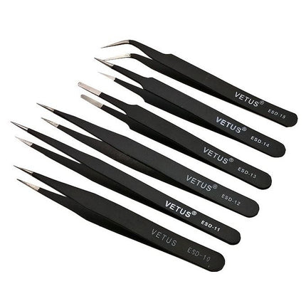 6PCS Stainless Steel Tweezers
